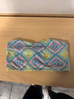 Nollie Neon Lime & Pastel Geometric Bandeau